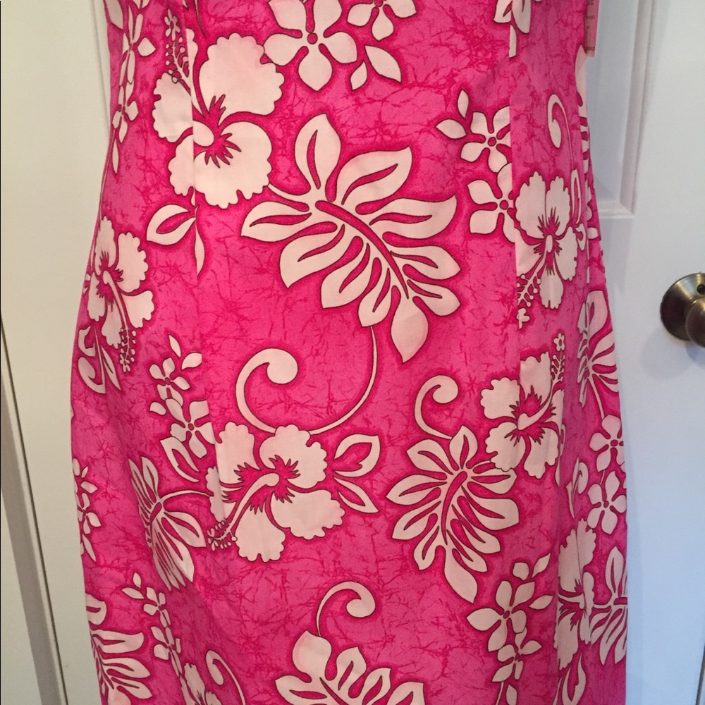 NEW ALOHA REPUBLIC DRESS HAWAII PINK WHITE FLORAL MINI SLEEVELESS Size S - Picture 3 of 8